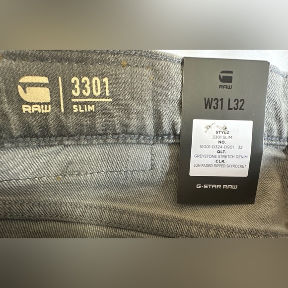 New Men’s G Star Raw Slim Greystone Stretch Denim
W31 x L32 - Picture 2 of 7